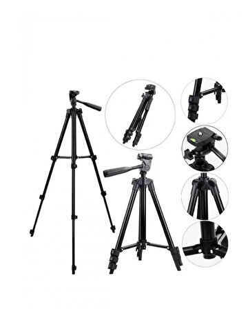 3120 Telefon ve Fotoğraf makinesi için tripod (SİYAH)